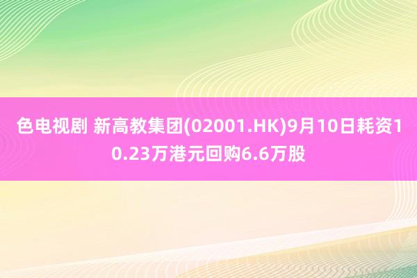 色电视剧 新高教集团(02001.HK)9月10日耗资10.23万港元回购6.6万股