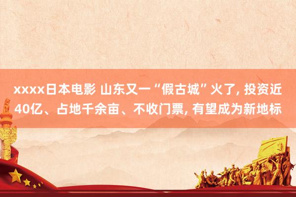 xxxx日本电影 山东又一“假古城”火了， 投资近40亿、占地千余亩、不收门票， 有望成为新地标