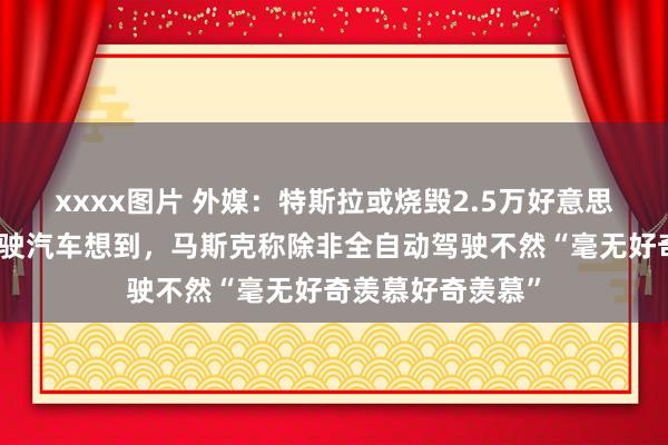 xxxx图片 外媒：特斯拉或烧毁2.5万好意思元东说念主工驾驶汽车想到，马斯克称除非全自动驾驶不然“毫无好奇羡慕好奇羡慕”