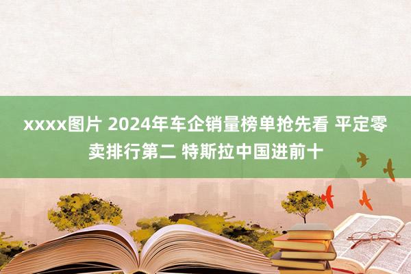 xxxx图片 2024年车企销量榜单抢先看 平定零卖排行第二 特斯拉中国进前十