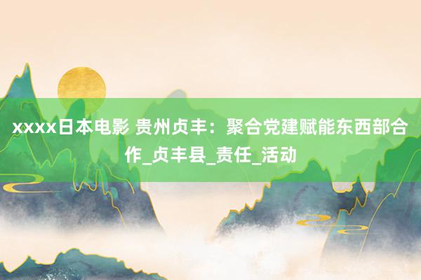 xxxx日本电影 贵州贞丰：聚合党建赋能东西部合作_贞丰县_责任_活动